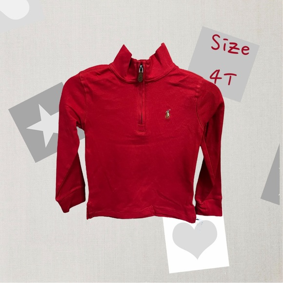 NWT toddler boys Polo Ralph Lauren quarter zip pullover $55 retail! - Picture 1 of 2